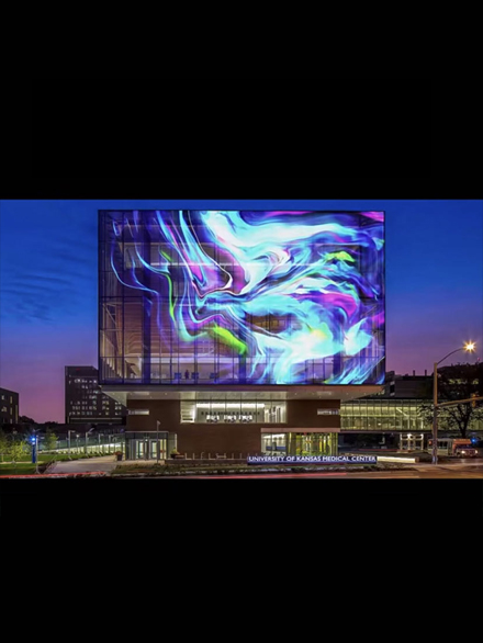 玻璃幕墻透明屏