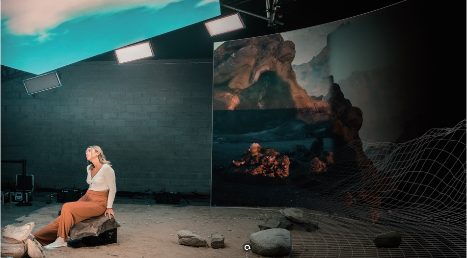 美國攝影棚LED顯示屏演示 美國攝影棚LED顯示屏演示